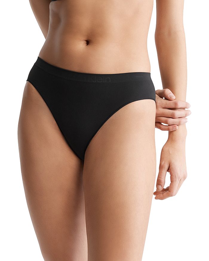 Buy Calvin Klein Underwear Elasticized Branded Waist Solid Thong 
