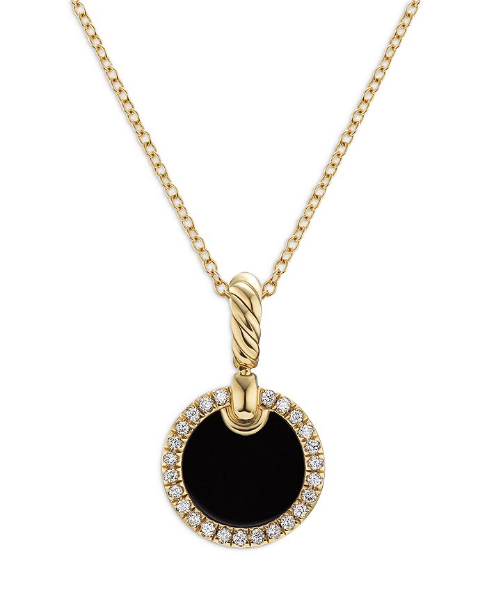 David Yurman Petite DY Elements® Pendant Necklace in 18K Yellow Gold ...