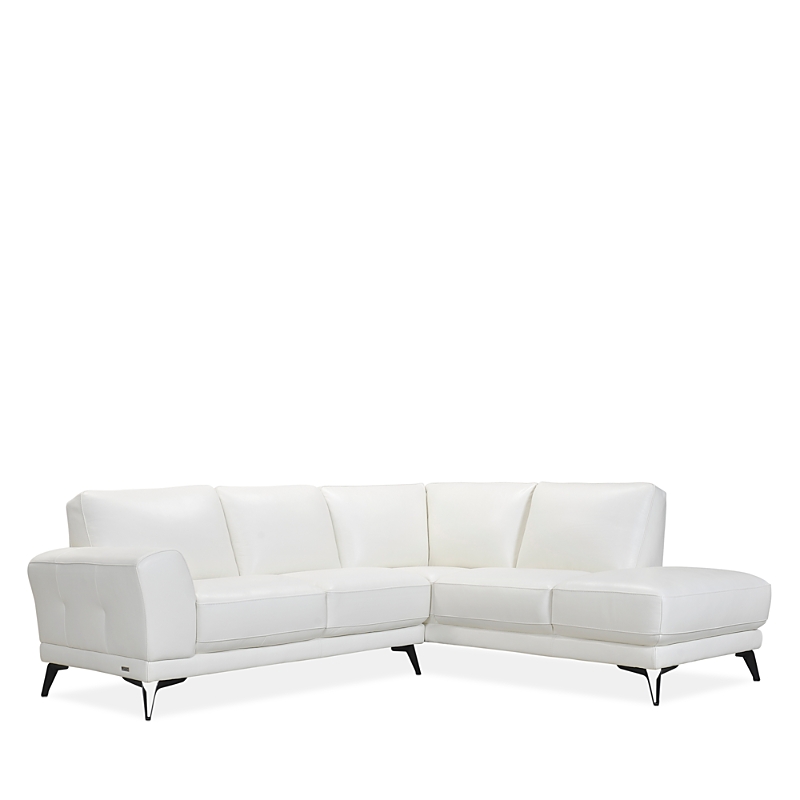 Violino Carmela 2 Piece Leather Sectional - Exclusive In Torello Cappuccino
