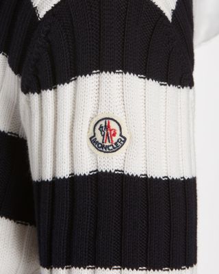 Moncler Striped Hooded Sweater | Bloomingdale's Women