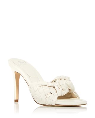 Marc Fisher Women's Janna Woven High Heel Slide Sandals