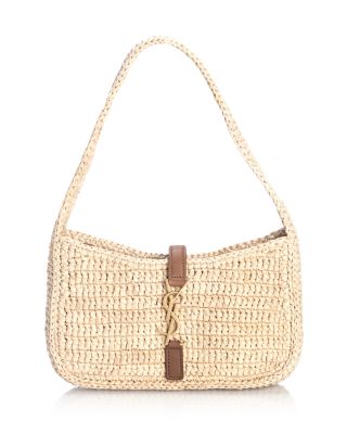 Saint Laurent - Le 5 &Agrave; 7 Mini Hobo in Raffia