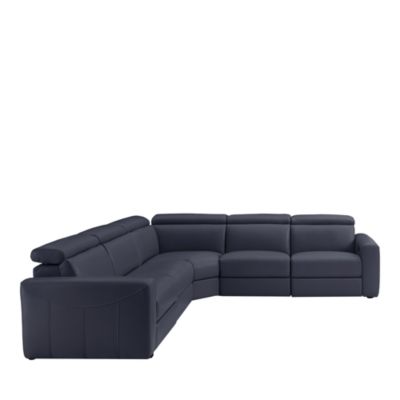 Gemma 5-Piece Power Reclining Leather Sectional