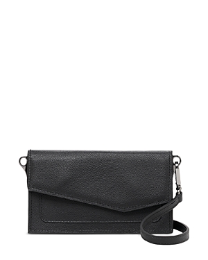 Botkier Cobble Hill Expander Small Leather Crossbody In Black