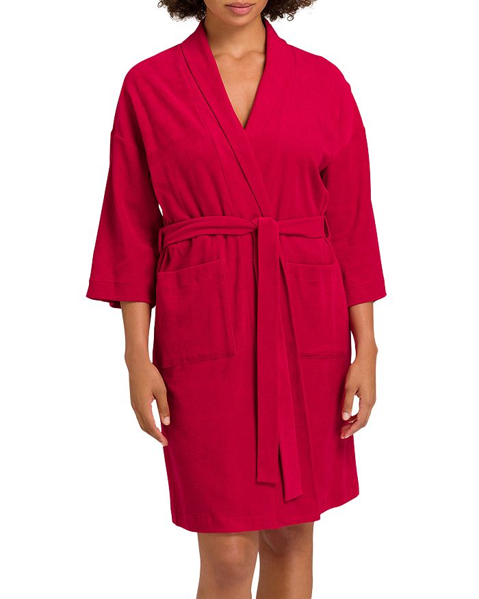 Hanro Cotton Wrap Robe Bloomingdale's