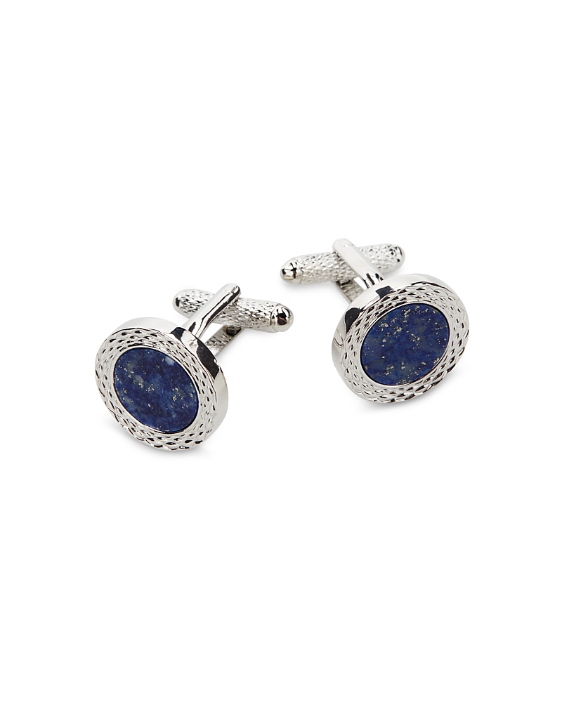 The Men's Store At Bloomingdale's Blue Eyes Round Cufflinks - Exclusive In Navy