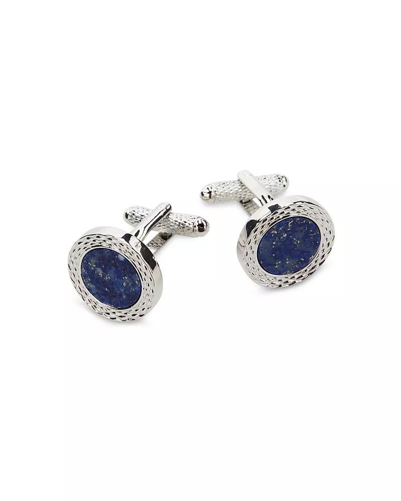 The Men's Store at Bloomingdale's Blue Eyes Round Cufflinks - Exclusive