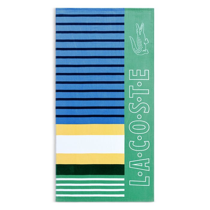 Lacoste Sporty Stripes Beach Towel Bloomingdale's