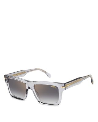 Carrera Men's 54mm Acetate Rectangular Sunglasses In Gray/gray Mirrored Gradient