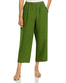 Eileen Fisher - Organic Linen Pull On Wide Leg Pants