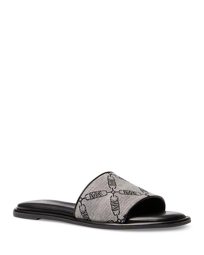 Michael Kors Women's Hayworth Slip On Slide Sandals | Bloomingdale's
