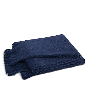 Shop Matouk Bruno Throw In Navy