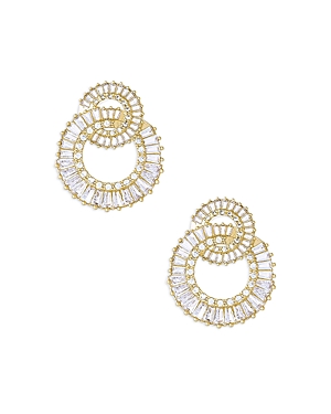 Shop Ettika Rotating Circles Crystal Earrings In Gold