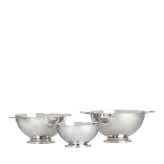 Le Creuset 3 Pc Stainless Steel Colander Set