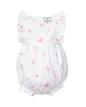Shop Petite Plume Girls' Butterflies Ruffled Romper - Baby In White