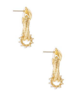 Mini Barrel Crystal Earrings