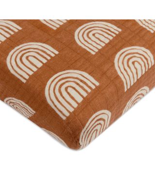 Mini Crib Sheet in GOTS Certified Organic Muslin Cotton