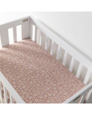 Mini Crib Sheet in GOTS Certified Organic Muslin Cotton