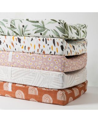 Quilted Changing Pad Cover in GOTS Certified Organic Muslin Cotton