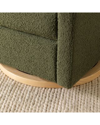 Kiwi Boucl&eacute; Electronic Recliner & Swivel Glider with USB Port