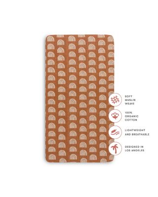 Crib Sheet in GOTS Certified Organic Muslin Cotton
