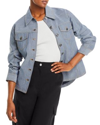 Scrunched Sleeve Denim Jacket