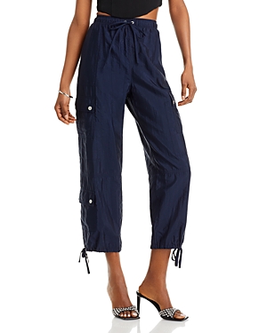 Cinq À Sept Cinq A Sept Ivette Cargo Crop Pants In Navy