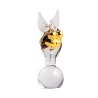 Kosta Boda - Golden Angel Glass Sculpture