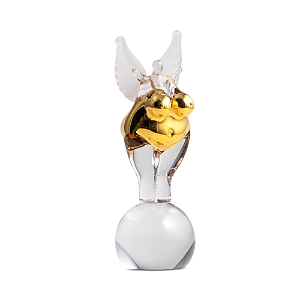 Kosta Boda Golden Angel Glass Sculpture