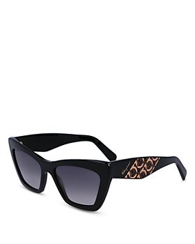 Ferragamo - Geometric Cat Eye Sunglasses, 55mm