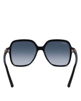 Rectangular Gancini Sunglasses, 57mm