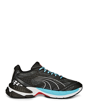 Puma Men's Velophasis Luxe Sport Lace Up Sneakers In Black