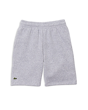 Lacoste Boys' Brushed Fleece Shorts - Big Kid In Silver Chine