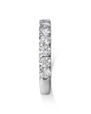 Round Cut Certified Diamond Band in 14K White Gold, 1.25 ct.t.w. 