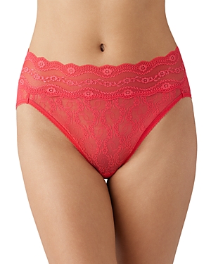 B.TEMPT'D BY WACOAL B.TEMPT'D BY WACOAL LACE KISS HIGH-LEG BRIEFS