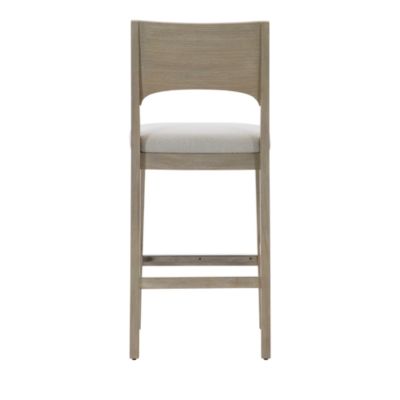 Solaria Wood Back Bar Stool