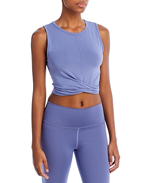 ALO YOGA COVER TWIST-FRONT CROPPED TANK