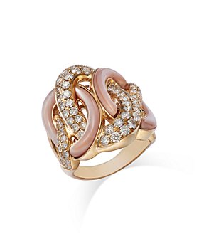 Bloomingdale's - Mother of Pearl & Diamond Pavé Ring in 14K Yellow Gold - 100% Exclusive