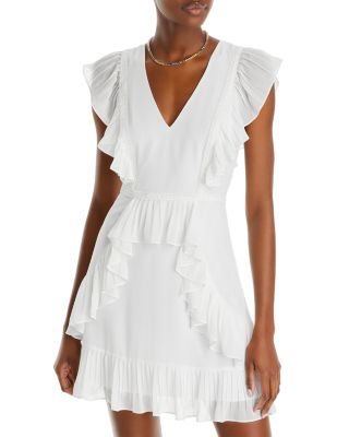 green metallic asymmetrical ring detail bodycon dress The Dreamer Asym Dress in Ivory main image 0
