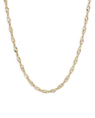 Bloomingdale's Fine Collection 14K Yellow Gold Solid Singapore Chain Necklace, 18