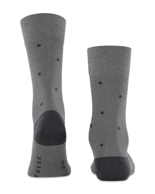 Mercerized Cotton & Nylon Dot Dress Socks