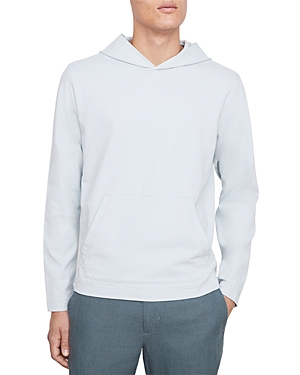 Vince Men's Suede Jersey Popover Hoodie In Arctic