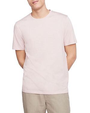 Vince Milano Short Sleeve Crewneck Sweater In Dusty Mauve
