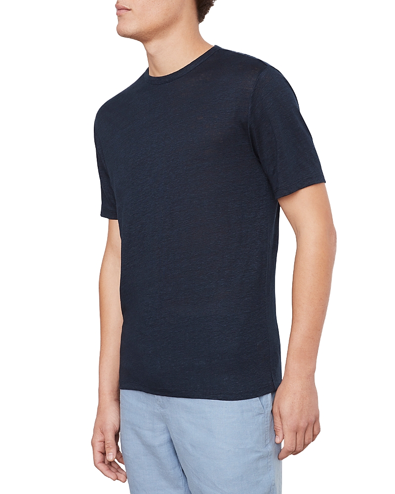 Vince Linen Short Sleeve Crewneck Tee