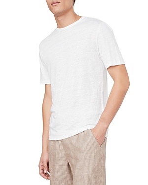 Vince Linen Short Sleeve Crewneck Tee