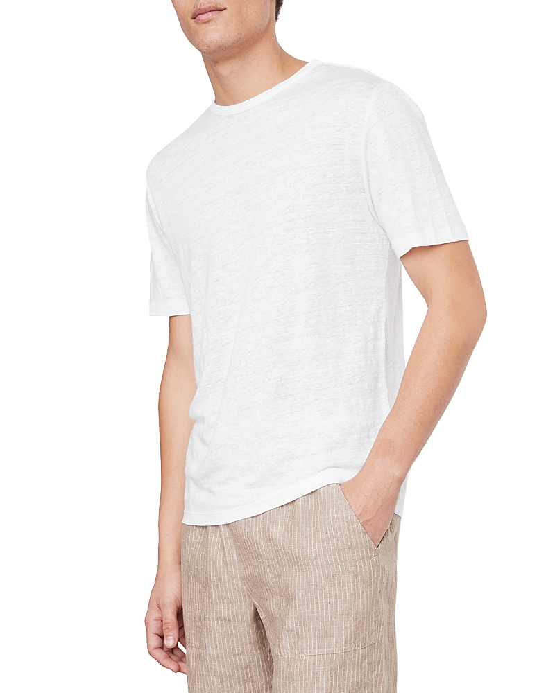 Vince Linen Short Sleeve Crewneck Tee