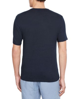 Linen Short Sleeve Crewneck Tee