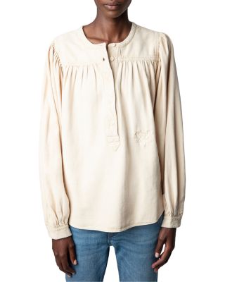 Zadig & Voltaire - Tigy Cotton Denim Blouse