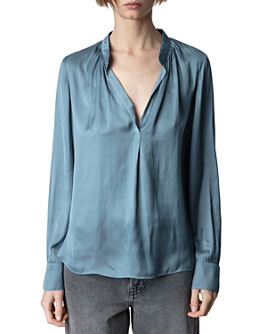 ZADIG & VOLTAIRE TINK SATIN BLOUSE
