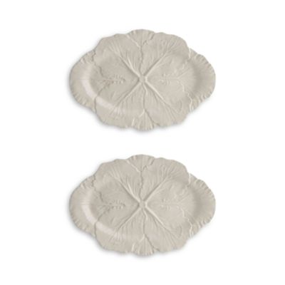 Cabbage Oval Platter, Set of 2